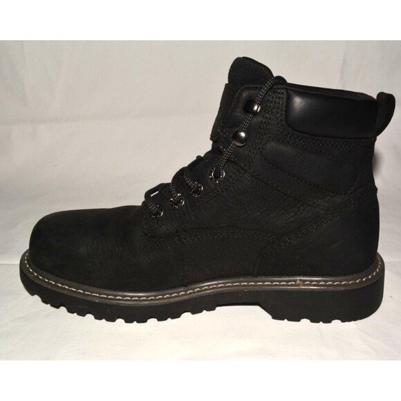 Wolverine Steel Toe Waterproof Work Boots Black Leather Men’s 9.5 W ASTM F2413-1 - Picture 3 of 11